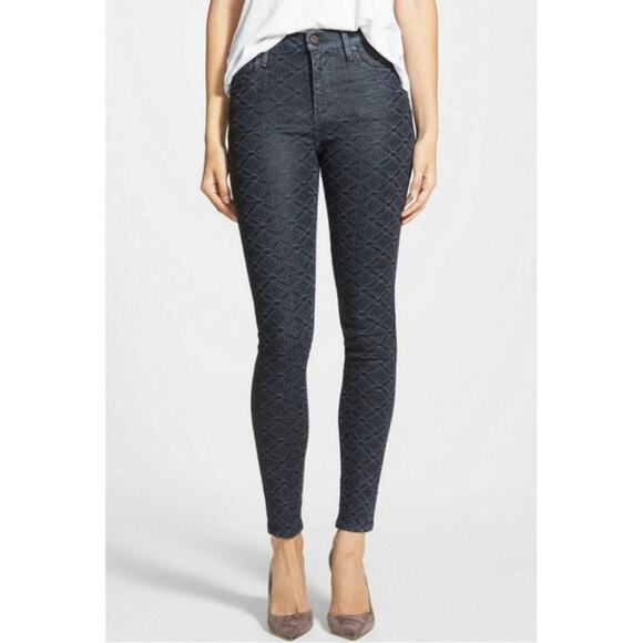 Citizens of Humanity Rocket Geometric Print Coated High Rise Skinny Jeans 27 - Picture 1 of 10